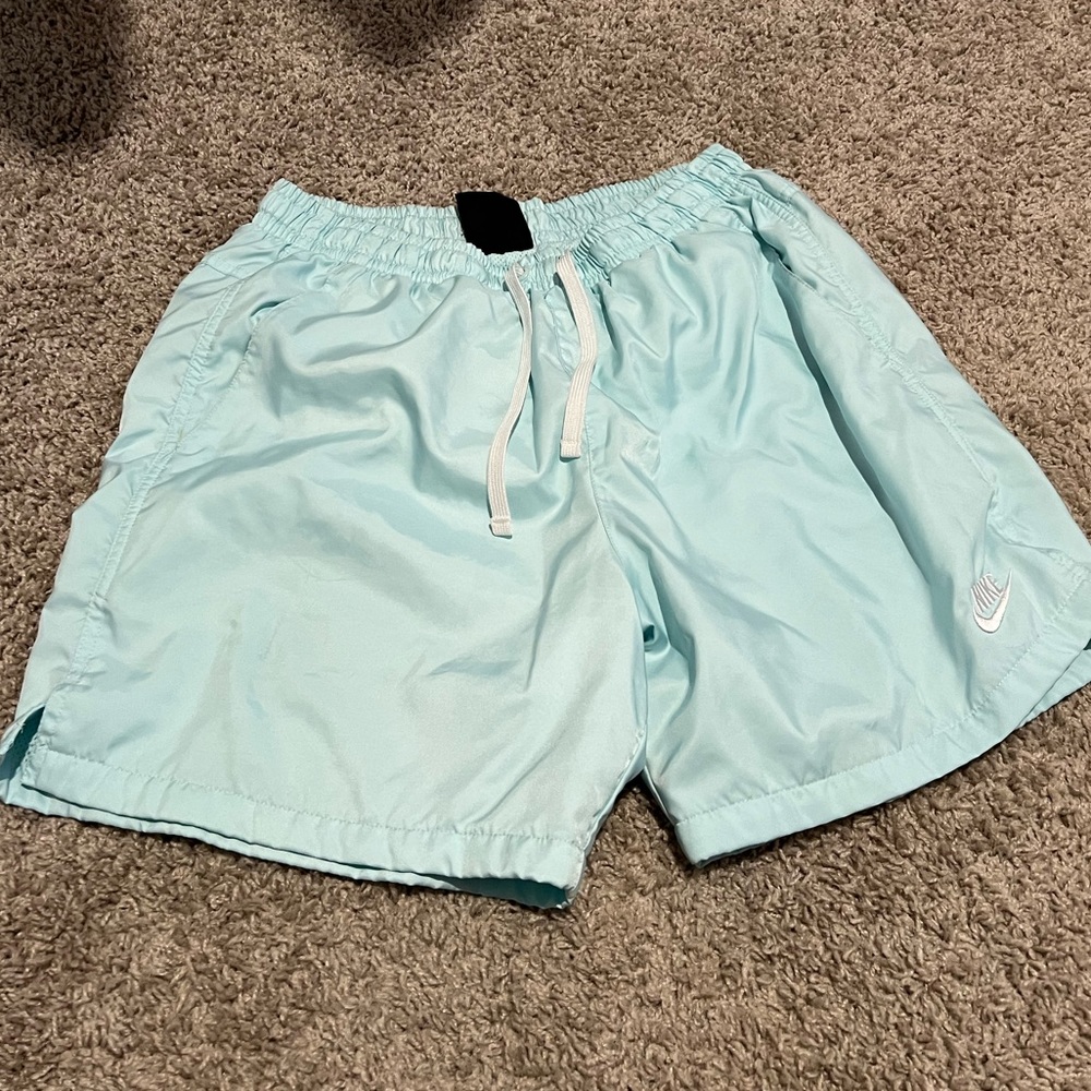 Nike shorts 6” inseam light blue